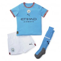 Dres Manchester City Kevin De Bruyne #17 Domaci za djecu 2022-23 Kratak Rukav (+ kratke hlače)